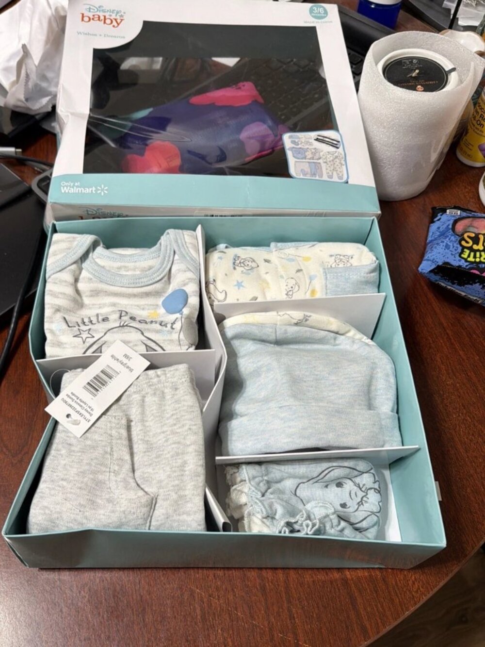 Disney Baby Wishes + Dreams Classic Dumbo 13-Piece Layette Set, 3/6 months - NEW